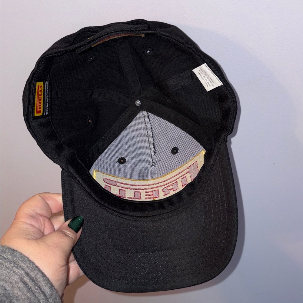 Pirelli Large Patch Logo Black Baseball Hat Cap T… - image 7